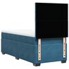 vidaXL Sommier &agrave; lattes de lit avec matelas bleu 80x200 cm velours