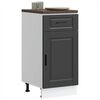 vidaXL Armoire de cuisine Porto noir bois d'ing&eacute;nierie