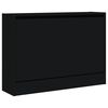 vidaXL Armoire &agrave; chaussures noir 80x21x57 cm bois d'ing&eacute;nierie