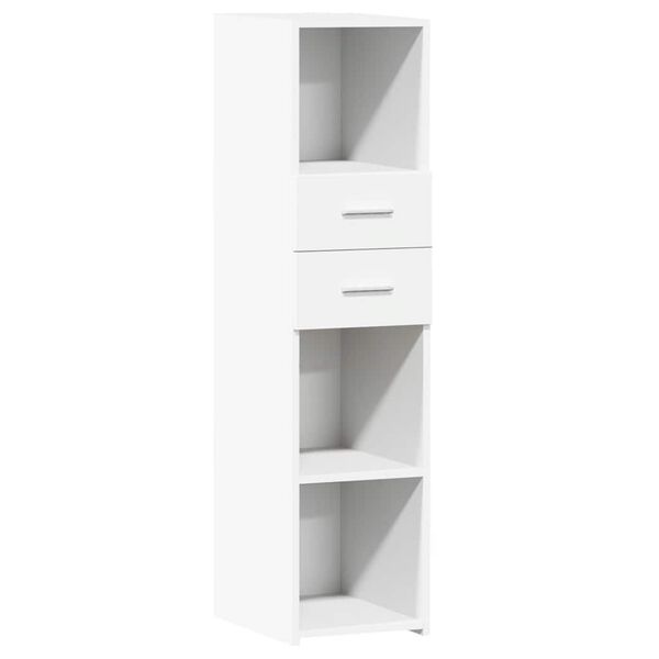 vidaXL Buffet haut blanc 30x42,5x124 cm bois d'ing&eacute;nierie