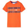 T-shirt pour enfants orange fonc&eacute; 116