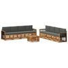 vidaXL Ensemble de canap&eacute;s d'ext&eacute;rieur 9 pc Naturel et Anthracite