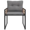 vidaXL Ensemble de meubles d'ext&eacute;rieur avec coussin 4 pcs Gris clair