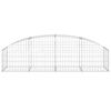 vidaXL Panier de gabions arqu&eacute; 200x50x40/60 cm Fer galvanis&eacute;