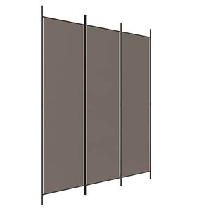 vidaXL Cloison de s&eacute;paration 3 panneaux Anthracite 150x200 cm Tissu