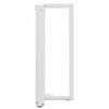 vidaXL Pieds de table de bar en T, 2 pi&egrave;ces, blanc, 40 x 35 x (90-91) cm, acier