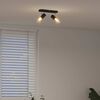 vidaXL Spot de plafond Noir 26 x 6,5 x 11,5 cm M&eacute;tal