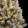 vidaXL Sapin de No&euml;l artificiel articul&eacute; 300 LED et boules 210 cm