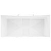 vidaXL Sacs en papier 50 pcs avec poign&eacute;es blanc 26x12x35 cm
