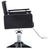 vidaXL Chaise de coiffeur Similicuir Noir