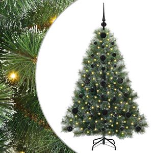 vidaXL Sapin de No&euml;l artificiel avec 150 LED Vert 120 cm PE et PVC