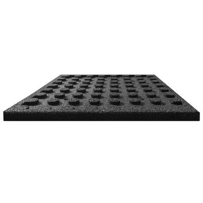 vidaXL Carreaux de protection antichoc 24pcs Caoutchouc 50x50x3cm Noir