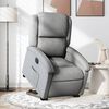 vidaXL Fauteuil inclinable &eacute;lectrique gris clair tissu