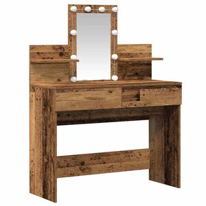 vidaXL Table de Toilette Bois ancien 100 x 40 x 130 cm