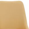 vidaXL Chaises pivotantes &agrave; manger lot de 6 jaune tissu