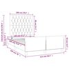 vidaXL Cadre de lit sans matelas gris fonc&eacute; 120x190 cm velours
