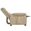 vidaXL Fauteuil de massage Gris clair Tissu microfibre