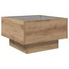 vidaXL Table basse ch&ecirc;ne artisanal 50 x 50 x 30 cm Bois d'ing&eacute;nierie