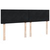 vidaXL Sommier &agrave; lattes de lit et matelas Noir 200x200 cm Velours