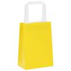 vidaXL Sacs en papier 50 pcs avec poign&eacute;es jaune 15x8x21 cm