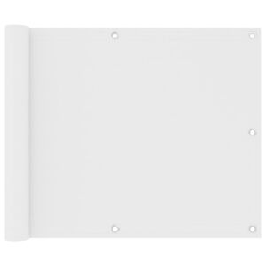 vidaXL &Eacute;cran de balcon Blanc 75x300 cm Tissu Oxford
