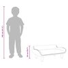 vidaXL Canap&eacute; pour enfants taupe 70x40x24 cm tissu