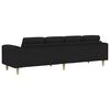 vidaXL Canap&eacute; de salon Noir 250 x 77 x 76 cm Polyester