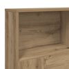 vidaXL Armoire &agrave; t&ecirc;te de lit Artisan Ch&ecirc;ne 140x19x103,5 cm