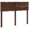 vidaXL T&ecirc;te de lit en bois brut ROSTOCK Marron fonc&eacute; 150 cm