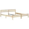 vidaXL Cadre de lit sans matelas bois de manguier massif 200 cm