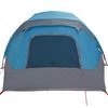 vidaXL Tente de cabine familiale 6 personnes bleu imperm&eacute;able