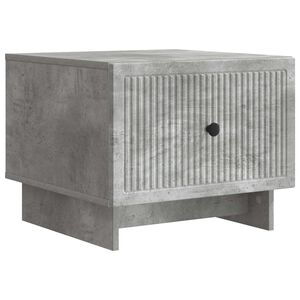 vidaXL Table basse Gris b&eacute;ton 49 x 50 x 40 cm Bois d'ing&eacute;nierie
