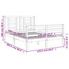vidaXL Cadre de lit sans matelas 120x200 cm bois massif