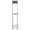 vidaXL Porte-pneus &agrave; 2 niveaux 3 pcs Argent&eacute; 110x40x180 cm Acier