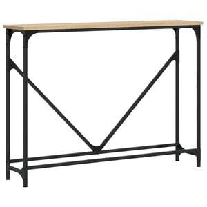 vidaXL Table console ch&ecirc;ne sonoma 102x22,5x75 cm bois d'ing&eacute;nierie