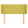 vidaXL T&ecirc;te de lit avec oreilles Vert 103x23x78/88 cm Tissu