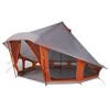 vidaXL Tente Tipi avec toit Gris et orange 508 x 470 x 300 cm taffetas