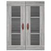 vidaXL Armoires murales 2 pcs sonoma gris bois d'ing&eacute;nierie