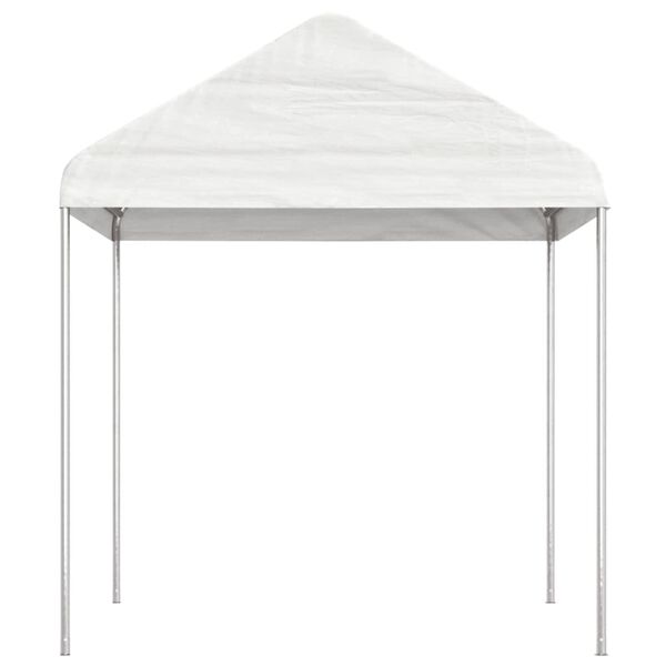 vidaXL Belv&eacute;d&egrave;re avec toit blanc 11,15x2,28x2,69 m poly&eacute;thyl&egrave;ne