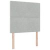 vidaXL T&ecirc;te de lit Gris clair 100 cm Velours