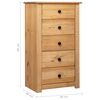 vidaXL Buffet 46x40x89 cm Pin Gamme Panama