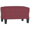 vidaXL Ensemble de canap&eacute;s 3 pcs rouge bordeaux tissu