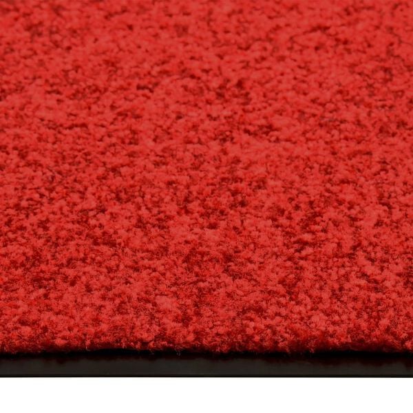 vidaXL Paillasson lavable Rouge 60x180 cm
