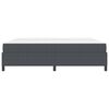 vidaXL Cadre de lit avec matelas Gris fonc&eacute; 200 x 200 cm tissu