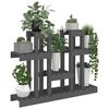 vidaXL Support &agrave; plantes Gris 104,5x25x77,5 cm Bois massif de pin