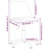 vidaXL Chaises pivotantes &agrave; manger lot de 4 Noir Similicuir