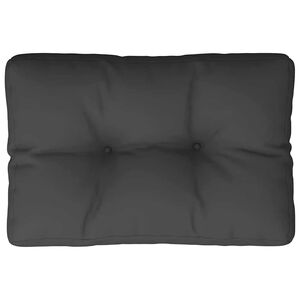 vidaXL Coussin de palette noir 50x40x12 cm tissu