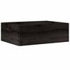 vidaXL Bo&icirc;te en bois avec poign&eacute;es noir 40x30x13 cm bois de pin massif