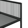 vidaXL Ensemble &agrave; manger de jardin 15 pcs noir r&eacute;sine tress&eacute;e