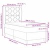 vidaXL Lit &agrave; ressorts avec matelas gris fonc&eacute; 90x190 cm Gris clair